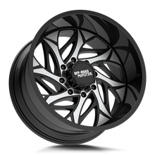 Load image into Gallery viewer, M28212607N44GBM - Off Road Monster M28 22X12 6X139.7 / 6X135 -44mm Gloss Black, Machined - Off Road Monster Wheels Canada