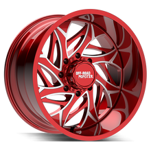 Load image into Gallery viewer, M28212607N44RML - Off Road Monster M28 22X12 6X139.7 / 6X135 -44mm Red - Off Road Monster Wheels Canada