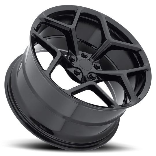 M228229552025BK - MRR M228 22X9.5 5X120 25MM Gloss Black For Chevy Camaro Z28 Style - MRR Wheels Canada