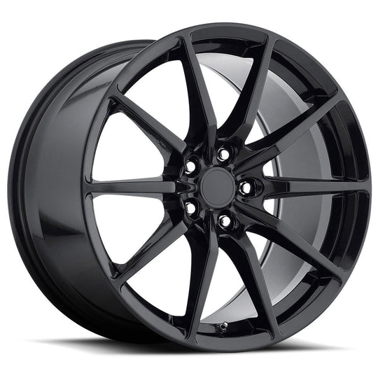 M35019A151455BK - MRR M350 19X11 5X114.3 55MM Gloss Black For Mustang - MRR Wheels Canada