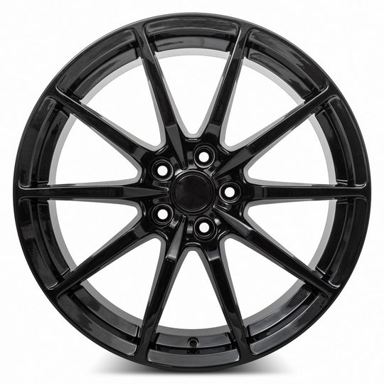 M35019A151455BK - MRR M350 19X11 5X114.3 55MM Gloss Black For Mustang - MRR Wheels Canada