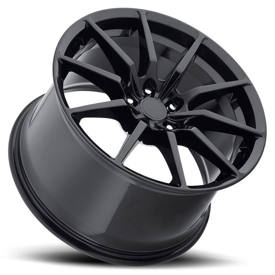 M35019A151455BK - MRR M350 19X11 5X114.3 55MM Gloss Black For Mustang - MRR Wheels Canada
