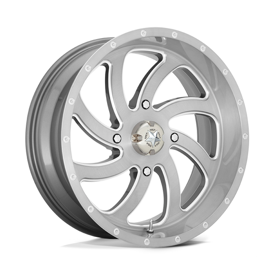 M36-018756TI - MSA M36 Switch 18X7 4X156  0mm Brushed Titanium - MSA Wheels Canada
