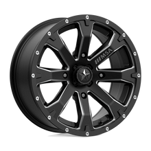 Load image into Gallery viewer, M42-05710 - MSA M42 Bounty 15X7 4X110  10mm Satin Black Milled - MSA Wheels Canada