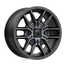 Load image into Gallery viewer, M43-385710 - MSA M43 Fang 15X7 4X110  38mm Satin Black With Titanium Tint - MSA Wheels Canada