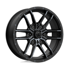 Load image into Gallery viewer, M43-08737 - MSA M43 Fang 18X7 4X137  10mm Satin Black With Titanium Tint - MSA Wheels Canada