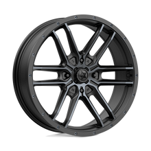 Load image into Gallery viewer, M43-020737 - MSA M43 Fang 20X7 4X137  10mm Satin Black With Titanium Tint - MSA Wheels Canada
