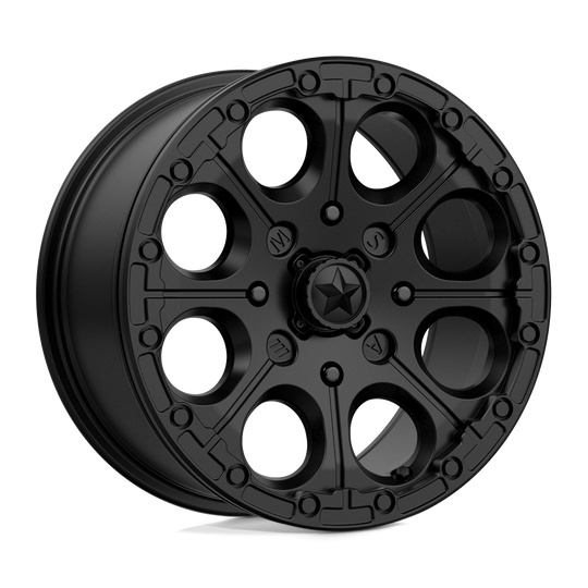 M44-05737 - MSA M44 Cannon Beadlock 15X7 4X137  25mm Satin Black - MSA Wheels Canada