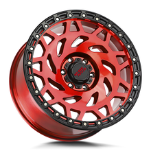 Load image into Gallery viewer, M50763500RBR - Off Road Monster M50 M50 17X9 6X135 0mm Candy Red Black Ring - Off Road Monster Wheels Canada