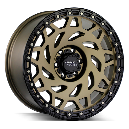M50763900BZBR - Off Road Monster M50 M50 17X9 6X139.7 0mm Bronze Black Ring - Off Road Monster Wheels Canada