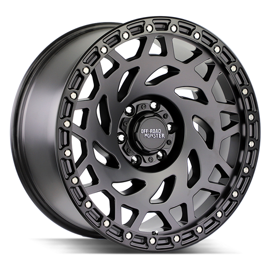 M50700000GBBR - Off Road Monster M50 M50 17X9 BLANK 0mm Gloss Black Black Ring - Off Road Monster Wheels Canada