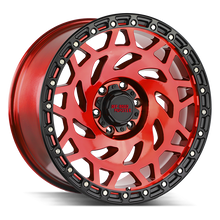 Load image into Gallery viewer, M500527N12RBR - Off Road Monster M50 M50 20X9.5 5X127 -12mm Candy Red Black Ring - Off Road Monster Wheels Canada