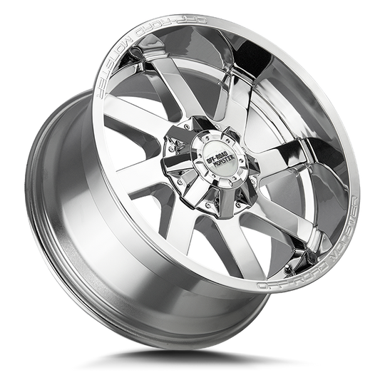 M80212639N44 - Off Road Monster M80 M80 22X12 6X139.7 -44mm Chrome - Off Road Monster Wheels Canada