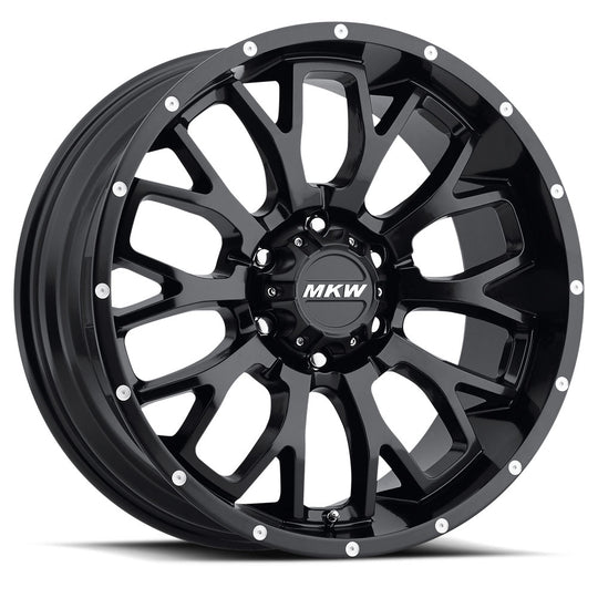 M95-1890816510BB - MKW Offroad M95 18X9 8X165.1 10mm Satin Black Wheel - MKW Offroad Wheels Canada