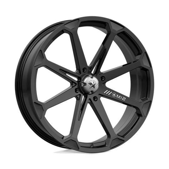 M12-02737 - MSA M12 Diesel 22X7 4X137  10mm Gloss Black - MSA Wheels Canada