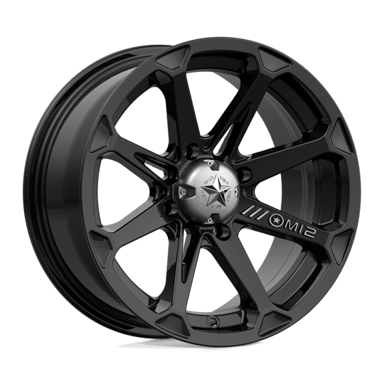 M12-04756 - MSA M12 Diesel 14X7 4X156  10mm Gloss Black - MSA Wheels Canada