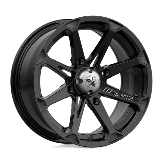 M12-05737 - MSA M12 Diesel 15X7 4X137  10mm Gloss Black - MSA Wheels Canada