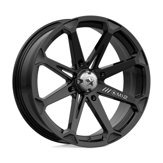 M12-08756 - MSA M12 Diesel 18X7 4X156  10mm Gloss Black - MSA Wheels Canada