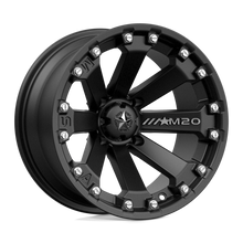 Charger l'image dans la galerie, M20-14710 - MSA M20 Kore 14X7 4X110 -52 mm Satin Black - MSA Wheels Canada