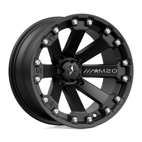 M20-14710 - MSA M20 Kore 14X7 4X110 -52 mm Satin Black - MSA Wheels Canada