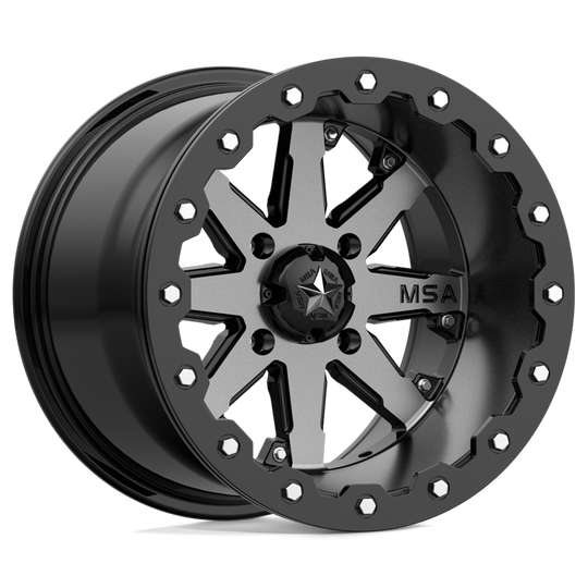 M21-04056 - MSA M21 Lok Beadlock 14X10 4X156 -10 mm Charcoal Tint - MSA Wheels Canada