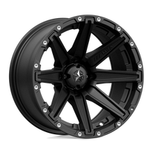 Charger l'image dans la galerie, M33-14710 - MSA M33 Clutch 14X7 4X110 -47 mm Satin Black - MSA Wheels Canada