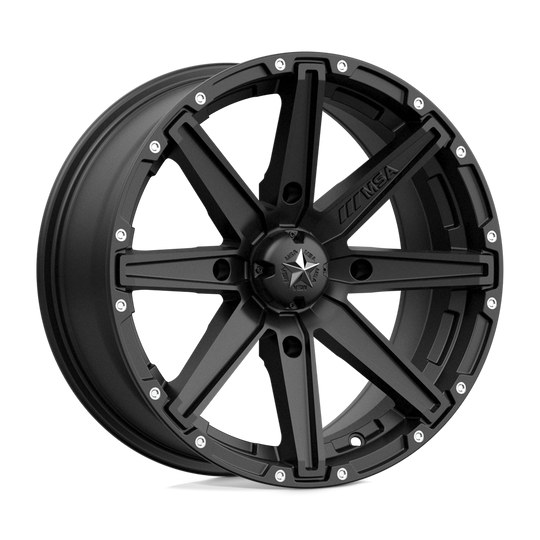 M33-06737 - MSA M33 Clutch 16X7 4X137  10mm Satin Black - MSA Wheels Canada