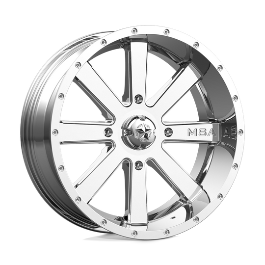 M34-020737C - MSA M34 Flash 20X7 4X137  0mm Chrome - MSA Wheels Canada