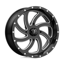 Charger l'image dans la galerie, M36-020737M - MSA M36 Switch 20X7 4X137  0mm Gloss Black Milled - MSA Wheels Canada