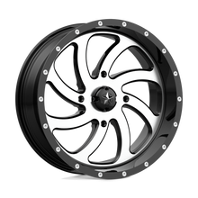 Load image into Gallery viewer, M36-024737 - MSA M36 Switch 24X7 4X137  0mm Machined Gloss Black - MSA Wheels Canada