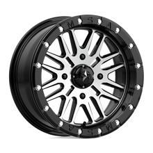 Load image into Gallery viewer, M37-06737 - MSA M37 Brute Beadlock 16X7 4X137  10mm Gloss Black Machined - MSA Wheels Canada