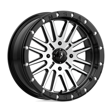 Load image into Gallery viewer, M37-018737 - MSA M37 Brute Beadlock 18X7 4X137  10mm Gloss Black Machined - MSA Wheels Canada