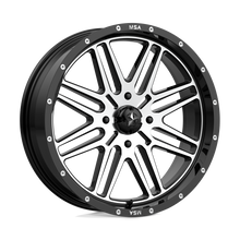 Load image into Gallery viewer, M38-020756 - MSA M38 Brute 20X7 4X156  10mm Gloss Black Machined - MSA Wheels Canada