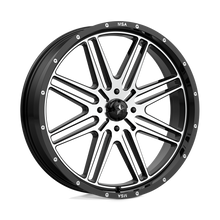 Load image into Gallery viewer, M38-024737 - MSA M38 Brute 24X7 4X137  10mm Gloss Black Machined - MSA Wheels Canada