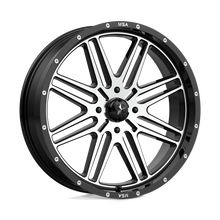 Load image into Gallery viewer, M38-022756 - MSA M38 Brute 22X7 4X156  10mm Gloss Black Machined - MSA Wheels Canada