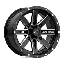 Load image into Gallery viewer, M41-04756 - MSA M41 Boxer 14X7 4X156  10mm Gloss Black Milled - MSA Wheels Canada