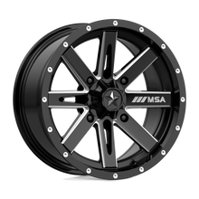 Load image into Gallery viewer, M41-05756 - MSA M41 Boxer 15X7 4X156  10mm Gloss Black Milled - MSA Wheels Canada