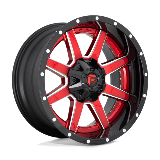 D25020005747 - Fuel Off-Road D250 Maverick 20X10 5X139.7 / 5X127 -19mm Gloss Red - Fuel Off-Road Wheels Canada