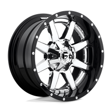 Load image into Gallery viewer, D26020208247 - Fuel Off-Road D260 Maverick 20X12 8X165.1 -44 mm Chrome Plated Gloss Black Lip - Fuel Off-Road Wheels Canada