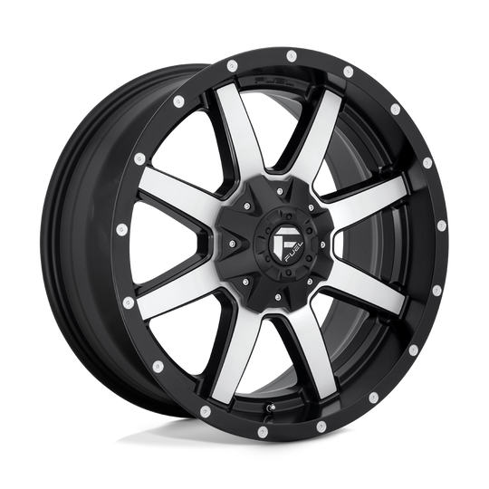 D53720907057 - Fuel Off-Road D537 Maverick 20X9 5X139.7 5X150 20mm Matte Black Machined - Fuel Off-Road Wheels Canada