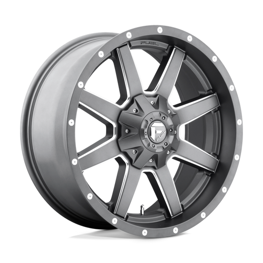 D54220909857 - Fuel Off-Road D542 Maverick 20X9 6X135 6X139.7 20mm Matte Gun Metal Milled - Fuel Off-Road Wheels Canada