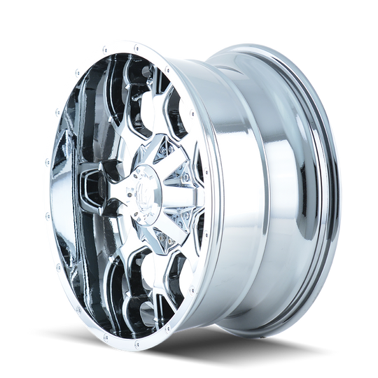 8015-2997C18 - Mayhem Warrior 20X9 5X150 / 5X139.7 ET 18mm Chrome - Mayhem Wheels Canada