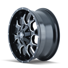 Load image into Gallery viewer, 8015-2937M18 - Mayhem Warrior 20X9 6X135 18mm Black And Milled - Mayhem Wheels Canada