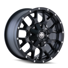 Charger l&#39;image dans la galerie, 8015-7714MB - Mayhem Warrior 17X7.5 5X108 40mm Matte Black - Mayhem Wheels Canada