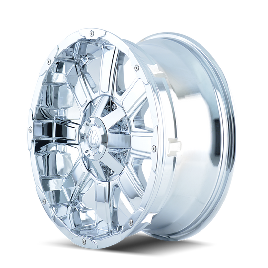 8030-2952C - Mayhem Chaos 20X9 5X127 / 5X139.7 ET -12mm Chrome - Mayhem Wheels Canada
