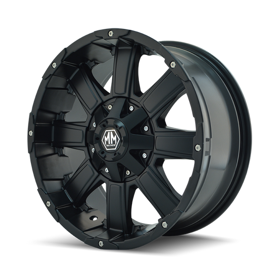 8030-8978MB - Mayhem Chaos 18X9 8X180 /  ET 18mm Matte Black - Mayhem Wheels Canada
