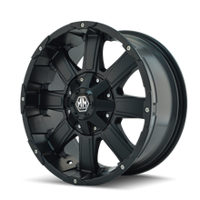 Load image into Gallery viewer, 8030-8956MB - Mayhem Chaos 18X9 5X114.3 / 5X127 ET 10mm Matte Black - Mayhem Wheels Canada
