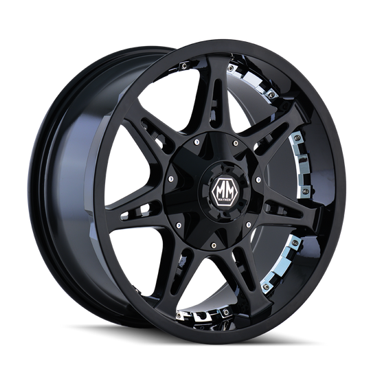 8060-2976B18 - Mayhem Missile 20X9 8X165.1 / 8X170 ET 18mm Black - Mayhem Wheels Canada