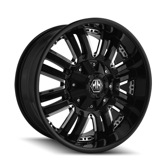 8070-8956B18 - Mayhem Assault 18X9 5X114.3 / 5X127 ET 18mm Gloss Black - Mayhem Wheels Canada