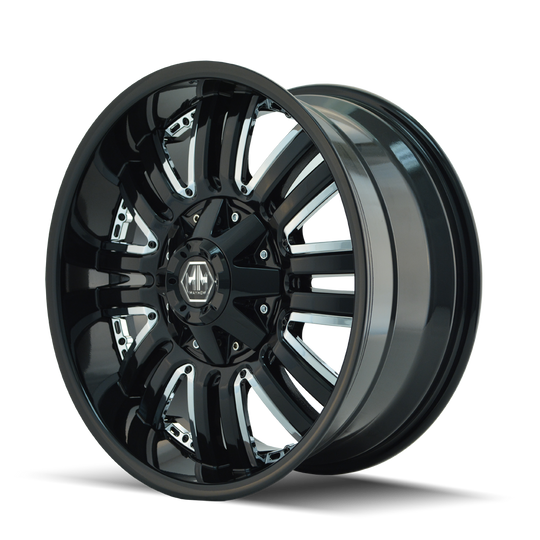 8070-8956B18 - Mayhem Assault 18X9 5X114.3 / 5X127 ET 18mm Gloss Black - Mayhem Wheels Canada